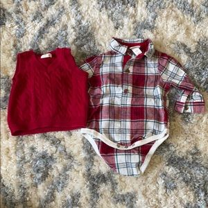 Cat and jack holiday onesie